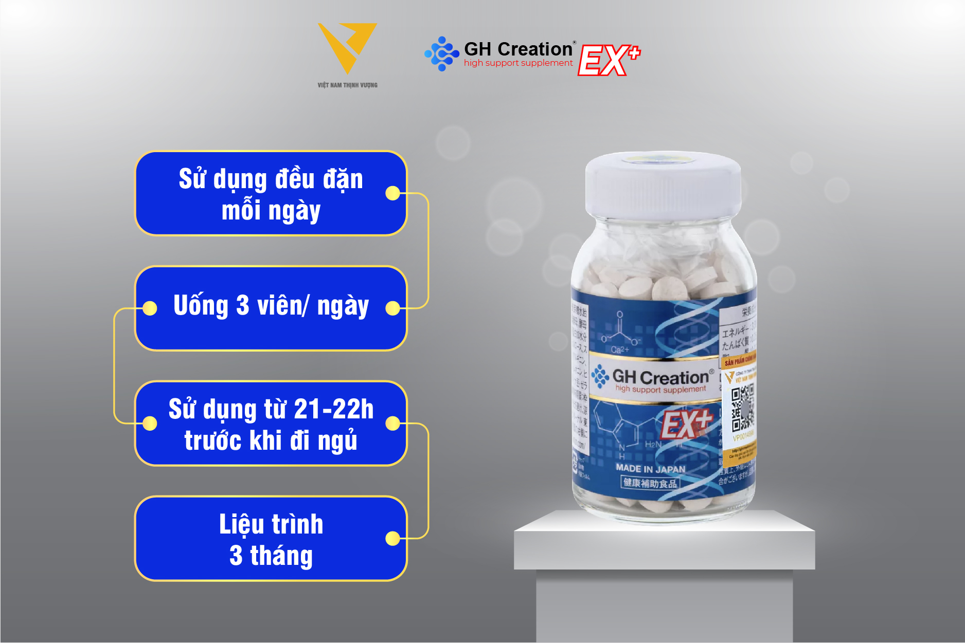 Liệu trình sử dụng GH Creation EX+ chính hãng Liệu trình sử dụng GH Creation EX+ chính hãng