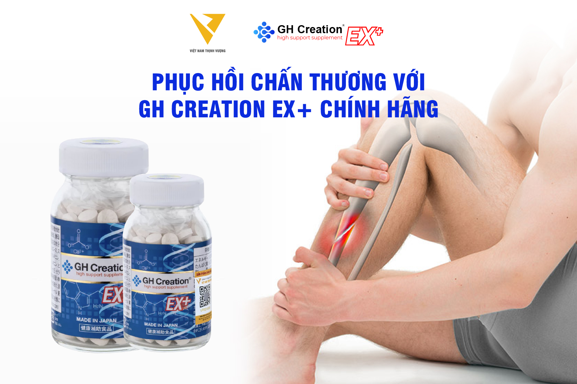 Phục hồi chấn thương với GH Creation EX+ chính hãng