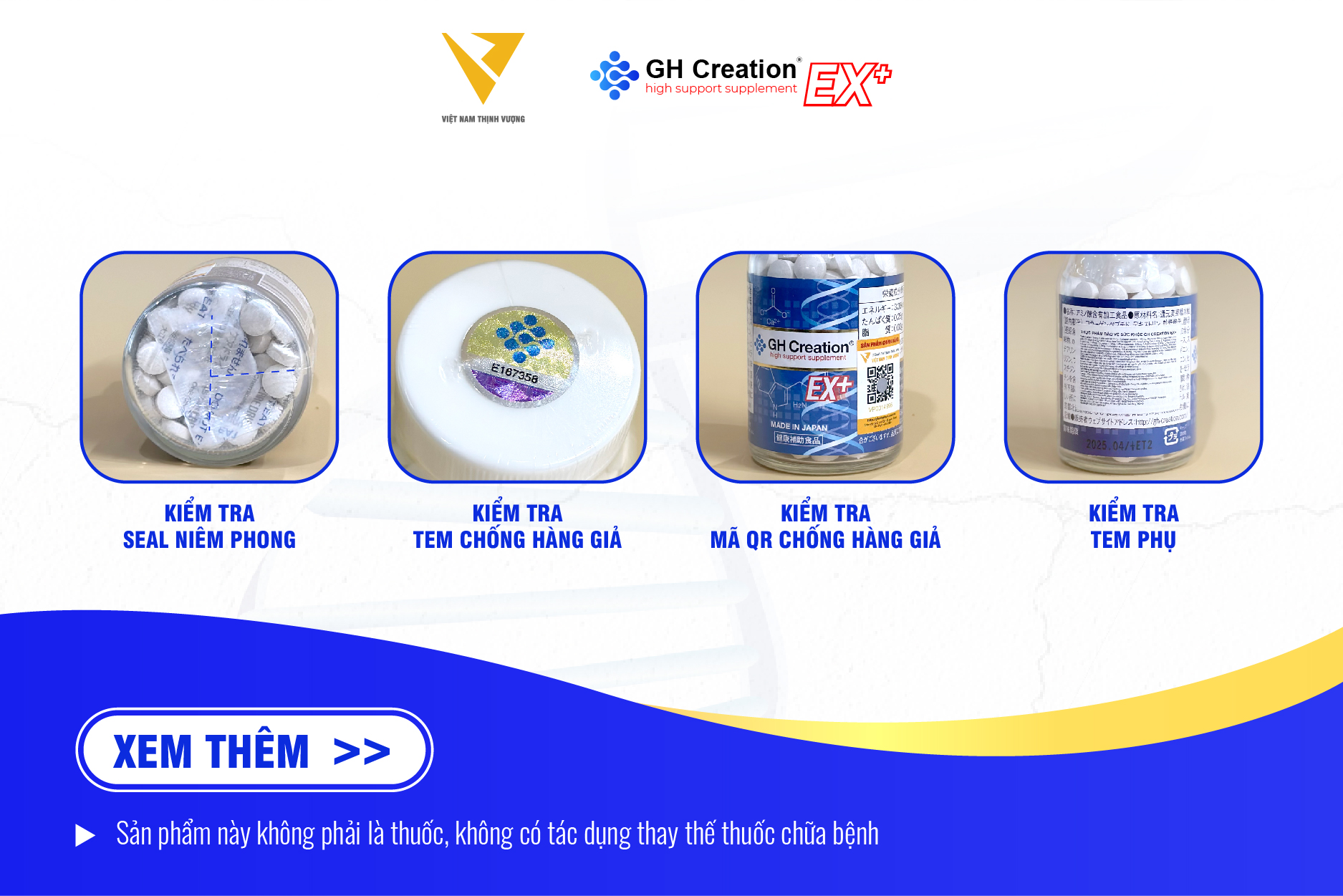 4 bước nhận diệnGH Creation EX+ chính hãng 4 bước nhận diệnGH Creation EX+ chính hãng