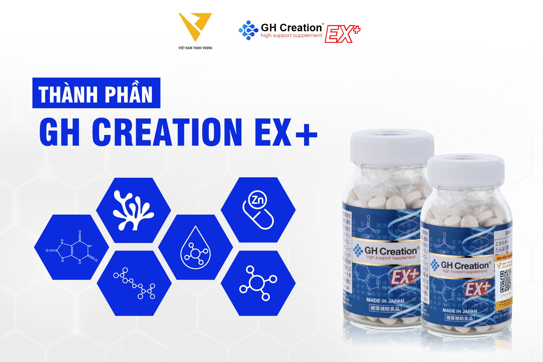 Công dụng chính của sản phẩm GH Creation EX+ chính hãng Công dụng chính của sản phẩm GH Creation EX+ chính hãng