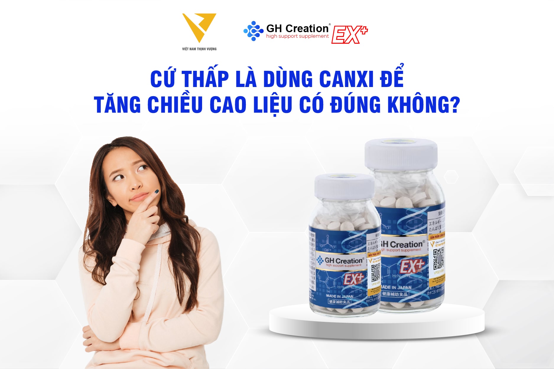 Cứ thấp là dùng canxi để tăng chiều cao liệu có đúng không?