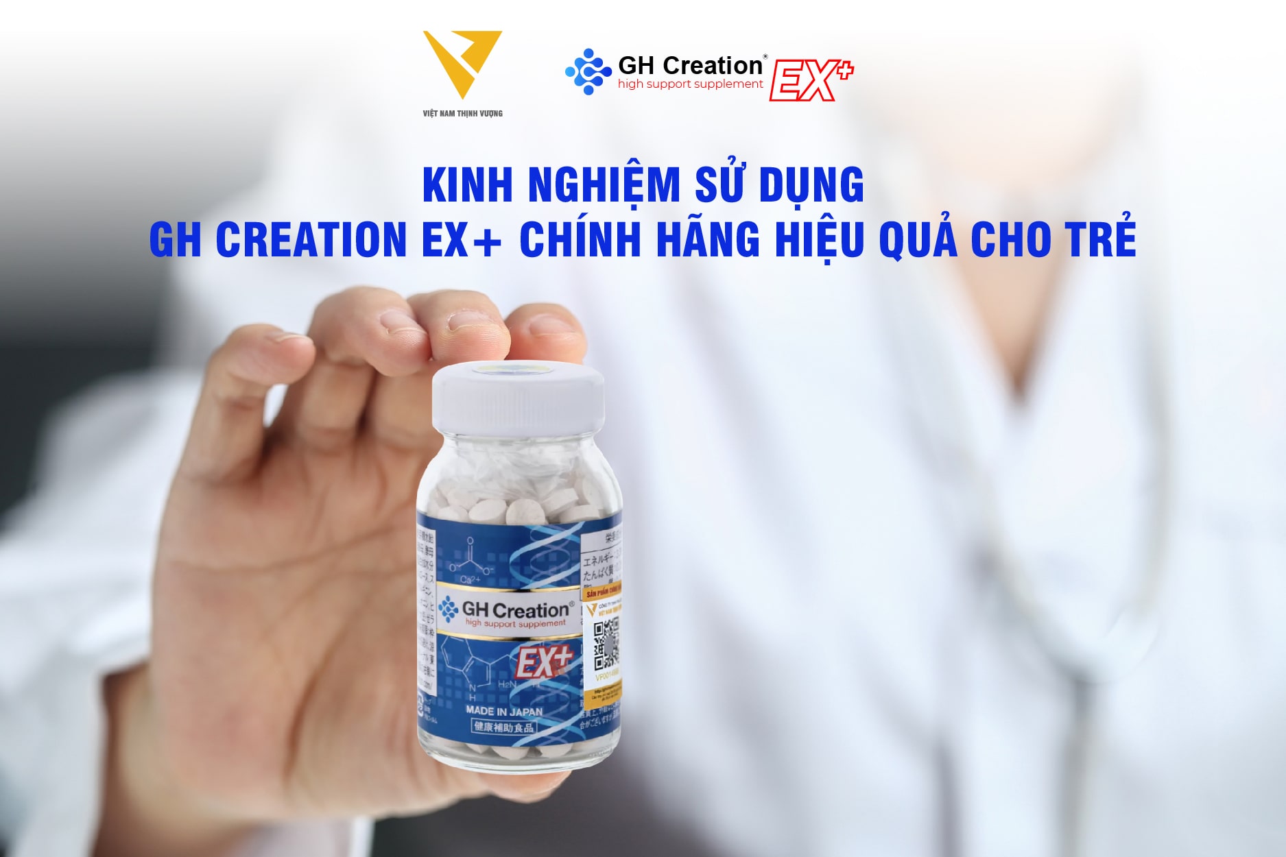 Kinh nghiệm sử dụng GH Creation EX+ chính hãng hiệu quả cho trẻ