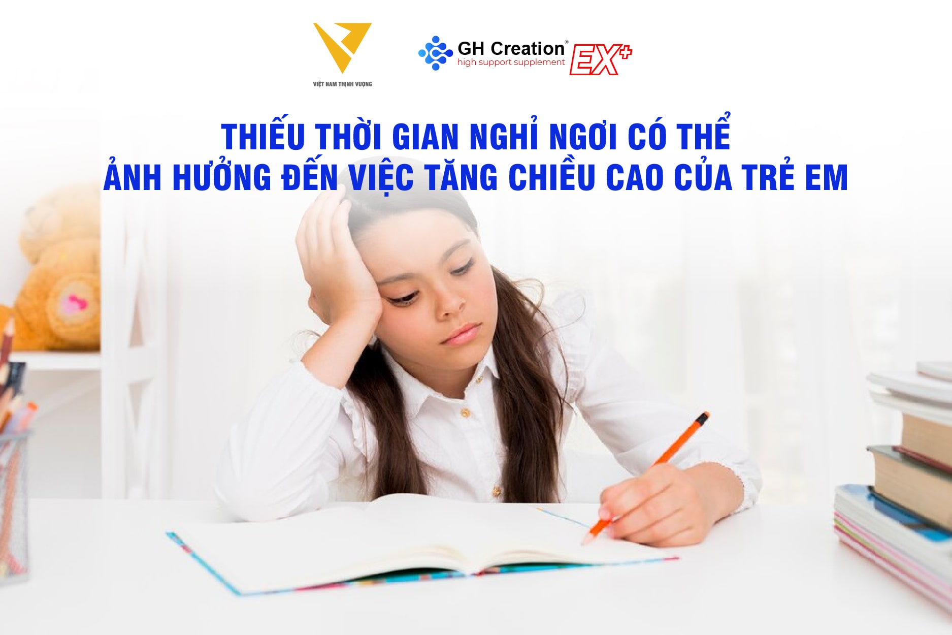 Thiếu thời gian nghỉ ngơi có thể ảnh hưởng đến việc tăng chiều cao của trẻ em