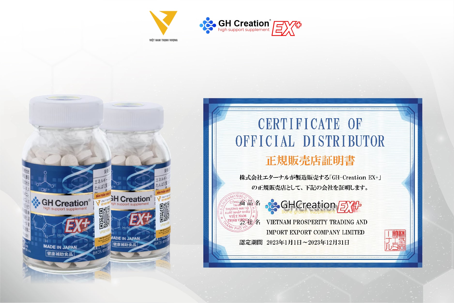 Việt Nam Thịnh Vượng đơn vị cung cấp sản phẩm GH Creation EX+ chính hãng, giá tốt Việt Nam Thịnh Vượng đơn vị cung cấp sản phẩm GH Creation EX+ chính hãng, giá tốt